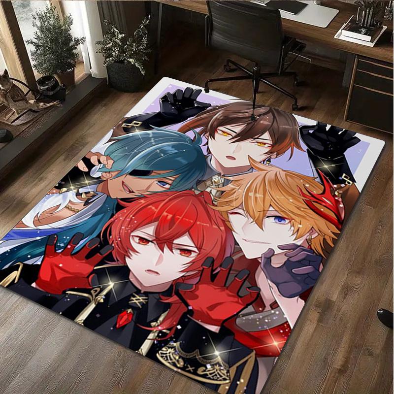 Genshin Impact Home carpet Office Decorative Carpet For Living Room Bedroom Door Mat Floor Rug Computer Chair Area Rug