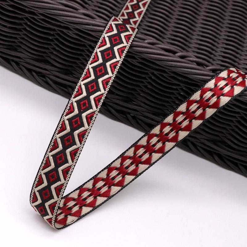 Ethnic Lace Woven Ribbon: Chinese Embroidery Jacquard for DIY Clothing & Home Textiles