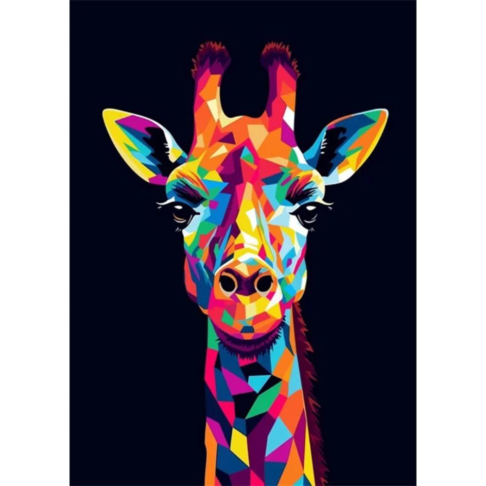 Abstrakt Färgstark Vilda Djur Canvasmålning Bläckfisk Katt Apa Lejon Graffiti Popkonst Målare Väggkonst Väggmålning för Heminredning