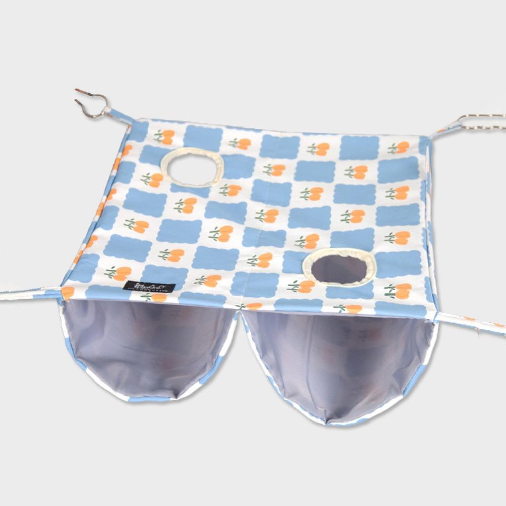 

Multi-Sided Opening Double Layer Hammock Cartoon Pattern Hamster Nest for Hamster Sugar Glider синий