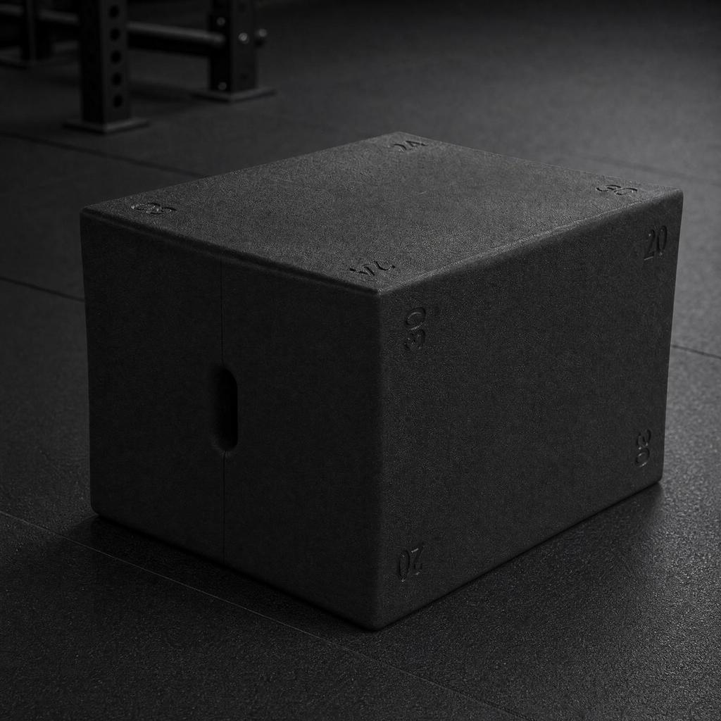 Plyometric Box Stable Plyo Cube with Non-Slip Cover Shock-Absorbing