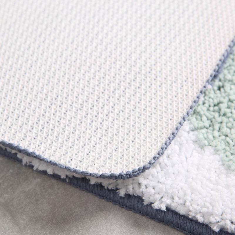 Nordic Absorbent Non-Slip Bathroom Mat for Doorway and Toilet 