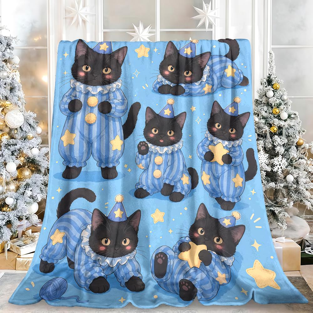 Forest Creatures Ultra-Soft Fluffy Flannel Blanket Super Cozy Lightweight Bed Blanket for Halloween Sofa Bed Christmas Decor