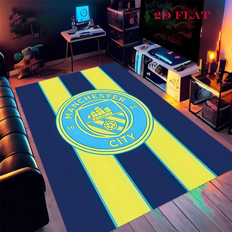 Shiny MCFC Cards Carpet Rug for Living Room Bedroom Home Sofa Decoration,Kids play Nonslip Floor Mat