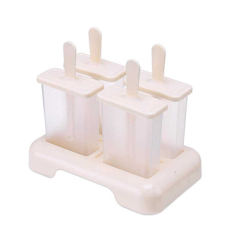 9/4hole Ice Cream Maker Plastic Homemade Ice Box DIY Ice-lolly Mold Kitchen Popsicle Making Gadgets Custom Ice Cube Machine