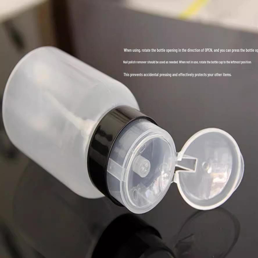 250ML Lockable Press-Type Nail Art Squeeze Bottle for Alcohol