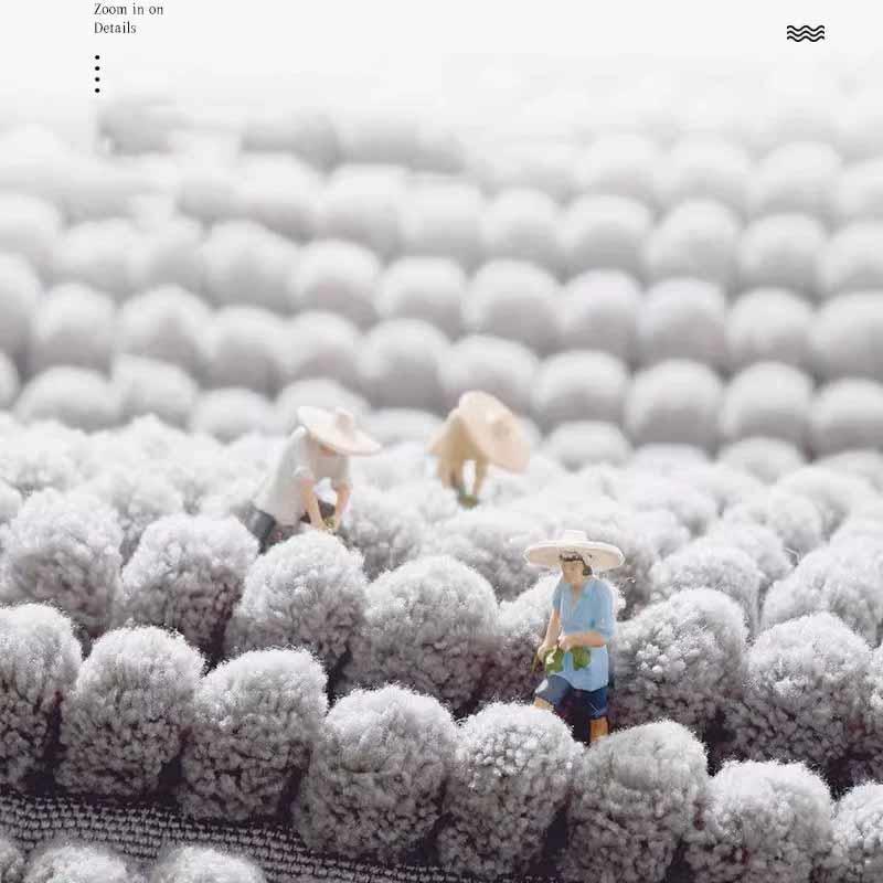 Chenille Bath Mat Super Soft Absorbent  Extra Dense Non-Slip Bathroom Rug Doormat