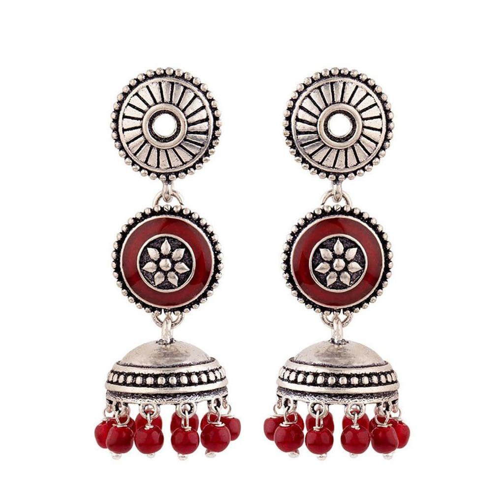 Rangabati Layered Drop Earrings Jewellery For Women