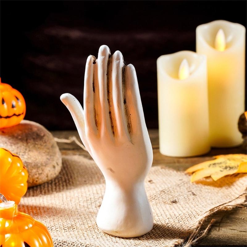 Handorakel Hand Statue, Harz Sammlerfigur, Mystische Hand Skulptur mit Handorakel Diagrammen für Regal Tisch Schreibtisch Dekorationen