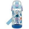 Water Bottle, 500ml, Disney Frozen 23, One-Push Plastic, for Girls, PDDR5