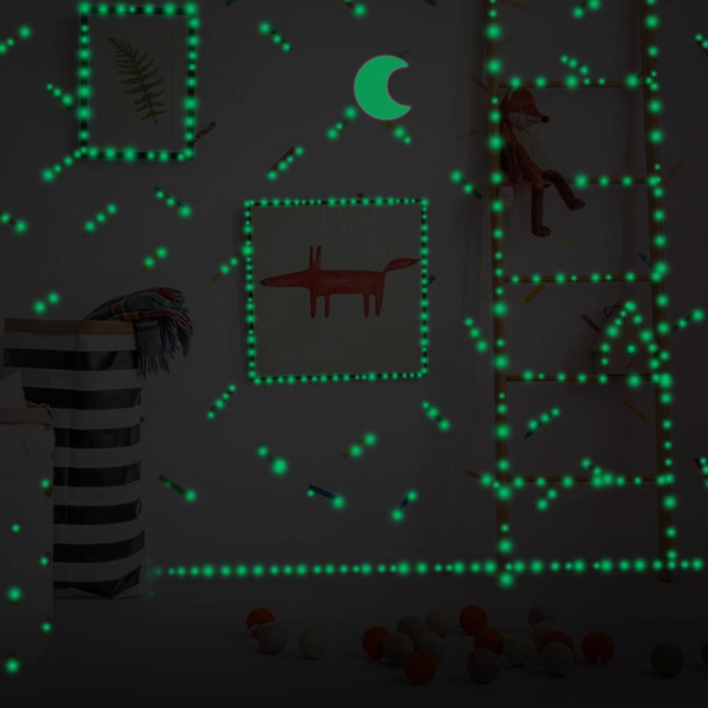 Sky In The Dark Wall Stickers 252 Adhesive Dots and Moon for Sky Decor For Kids Bedroom Birthday Gift