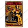 Poster Auto d'Epoca Lattine Metalliche Ragazze Sexy Auto d'Epoca Targhe Metalliche Retrò Decorazione Murale Garage Club Pub Man Cave