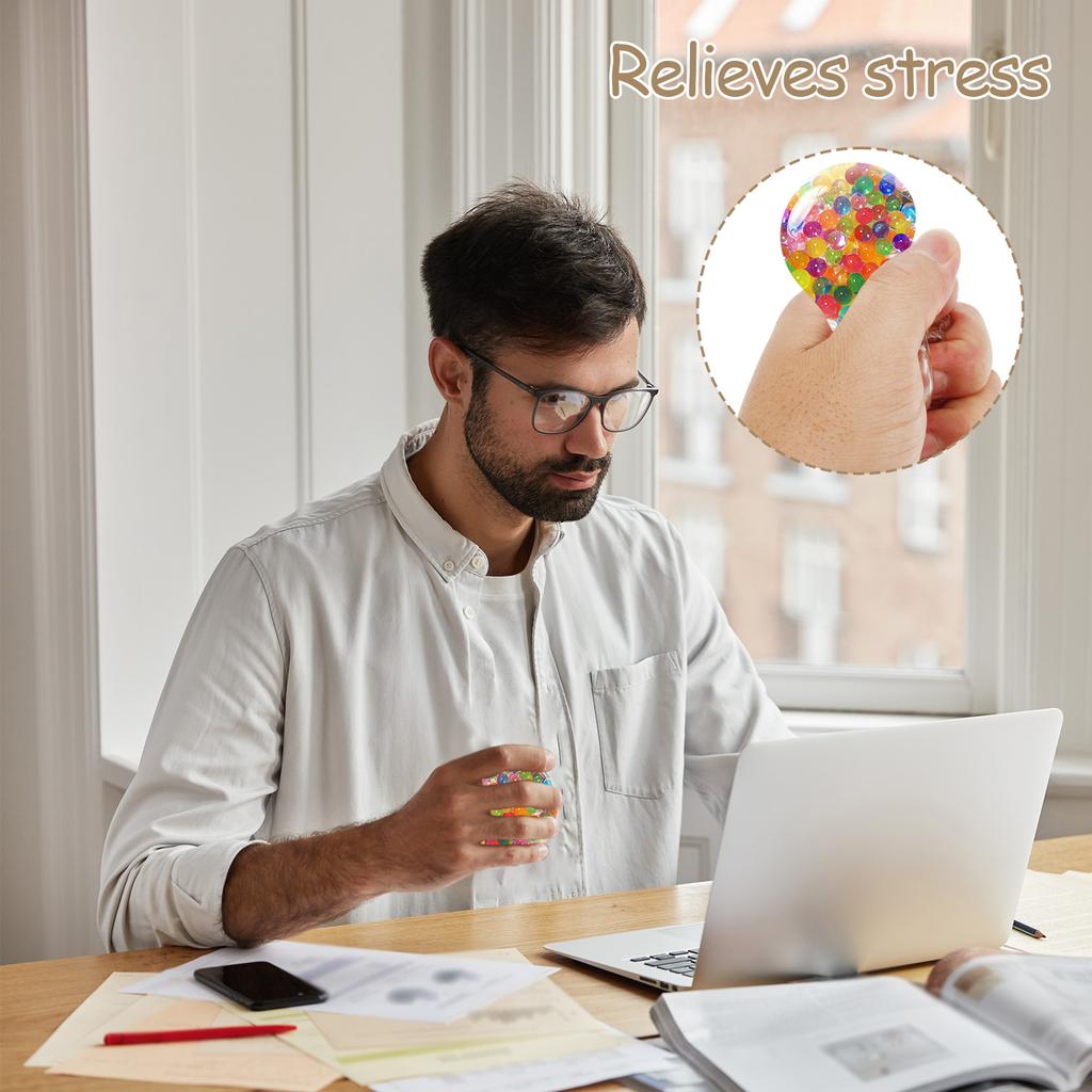 15 Pcs DIY Stress Ball Kit Blank Pressure Balls Skins DIY Kits with Expander Tool Make Your Own Stress Toys for Adults Beginners