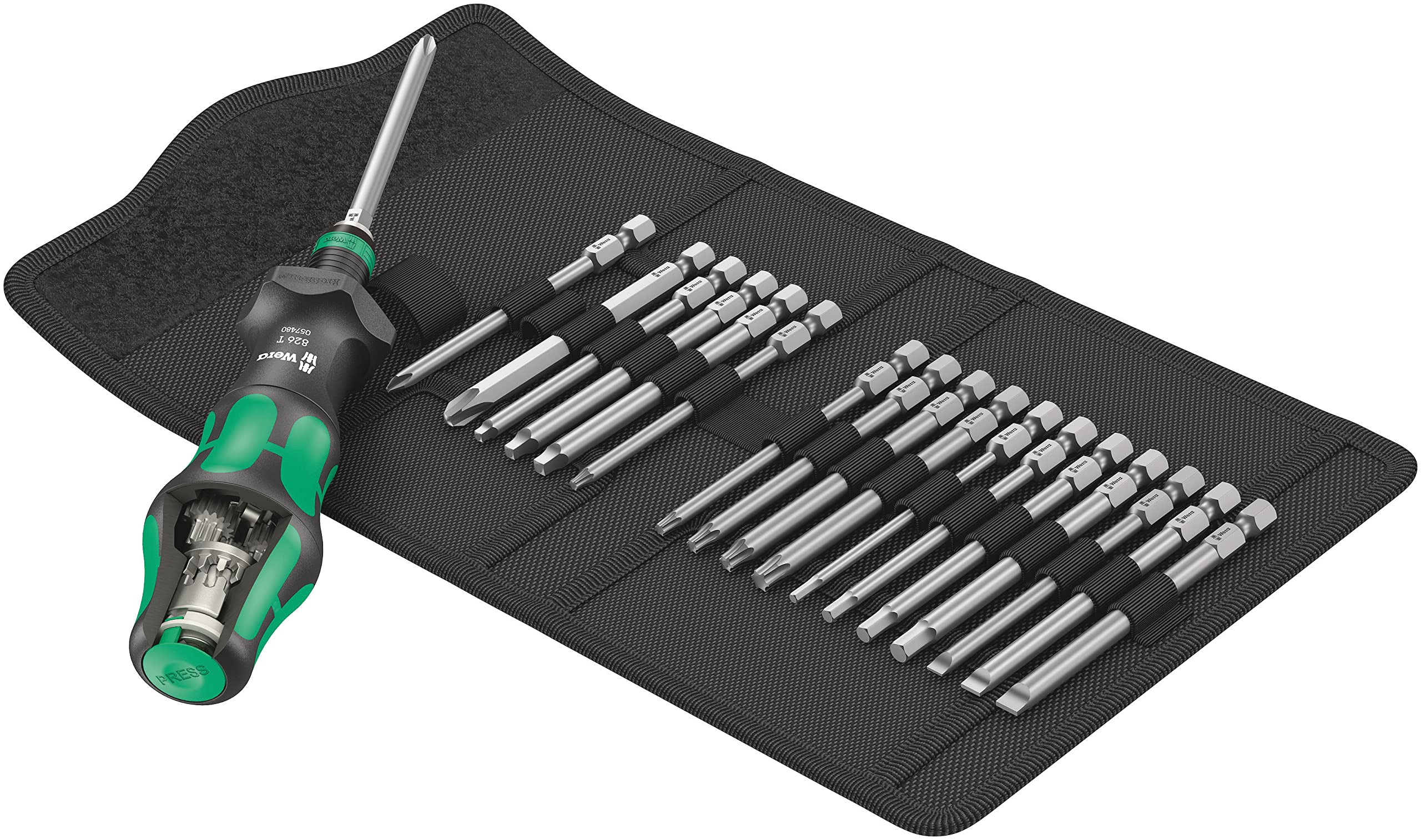 

WERA Turbo Gear Driver 057483 19-Piece Set, Inch,