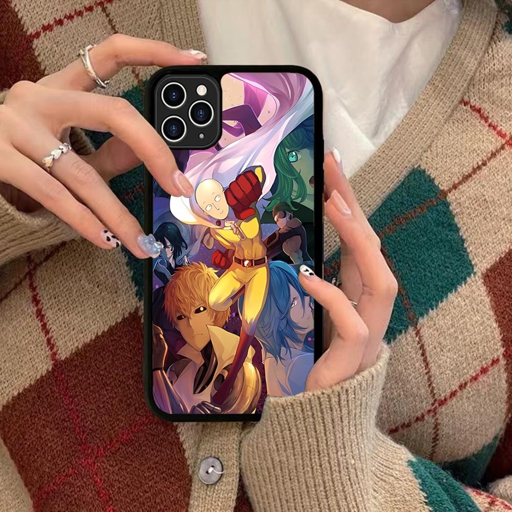 One Punch Man Phone Case Silicone PC+TPU For For IPhone 11 12 13 14 15 16 Plus Pro Max Cover