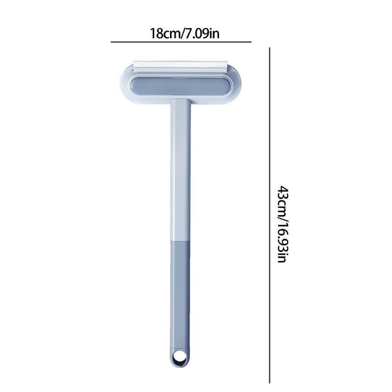 Double Direction Bristle Cleaning Tool Long Handle Design For Effortlessly Pet Hair Pickup On Various Textured Surfaces