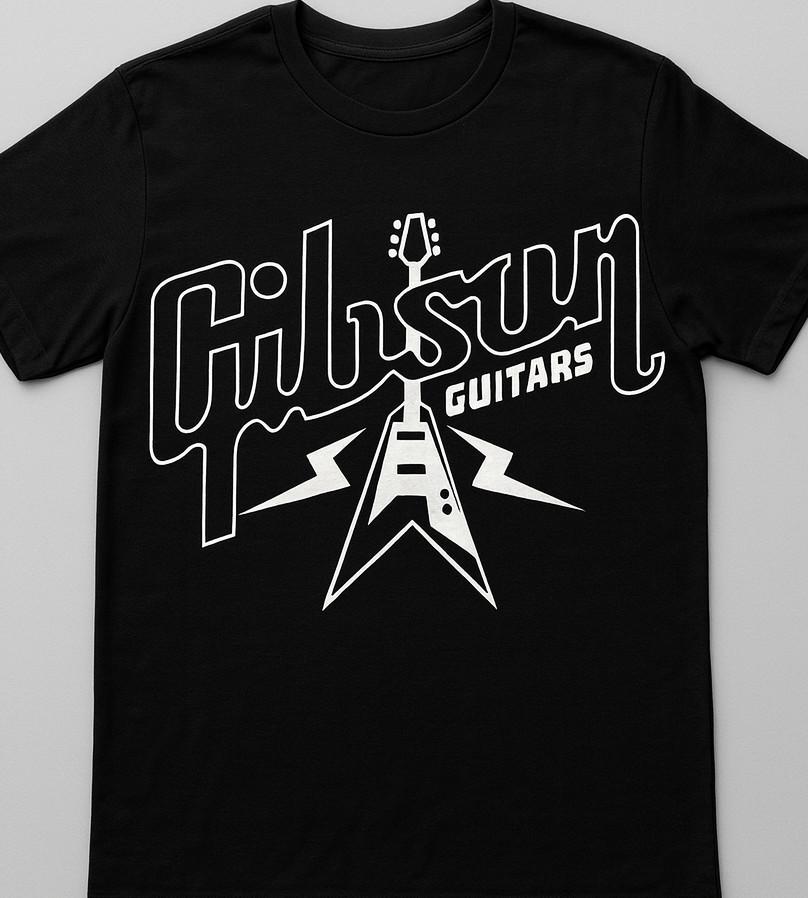Gibson T shirt Tee Music Instrument Guitar Unisex All sizes and colors XXXL
