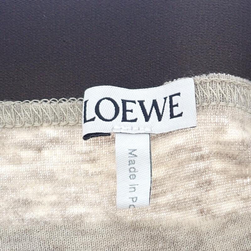Loewe S359Y1HX04 M Long Skirt Beige Cotton/wool Women