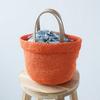 Raw wool knitting kit Bag with inner pouch #16-1