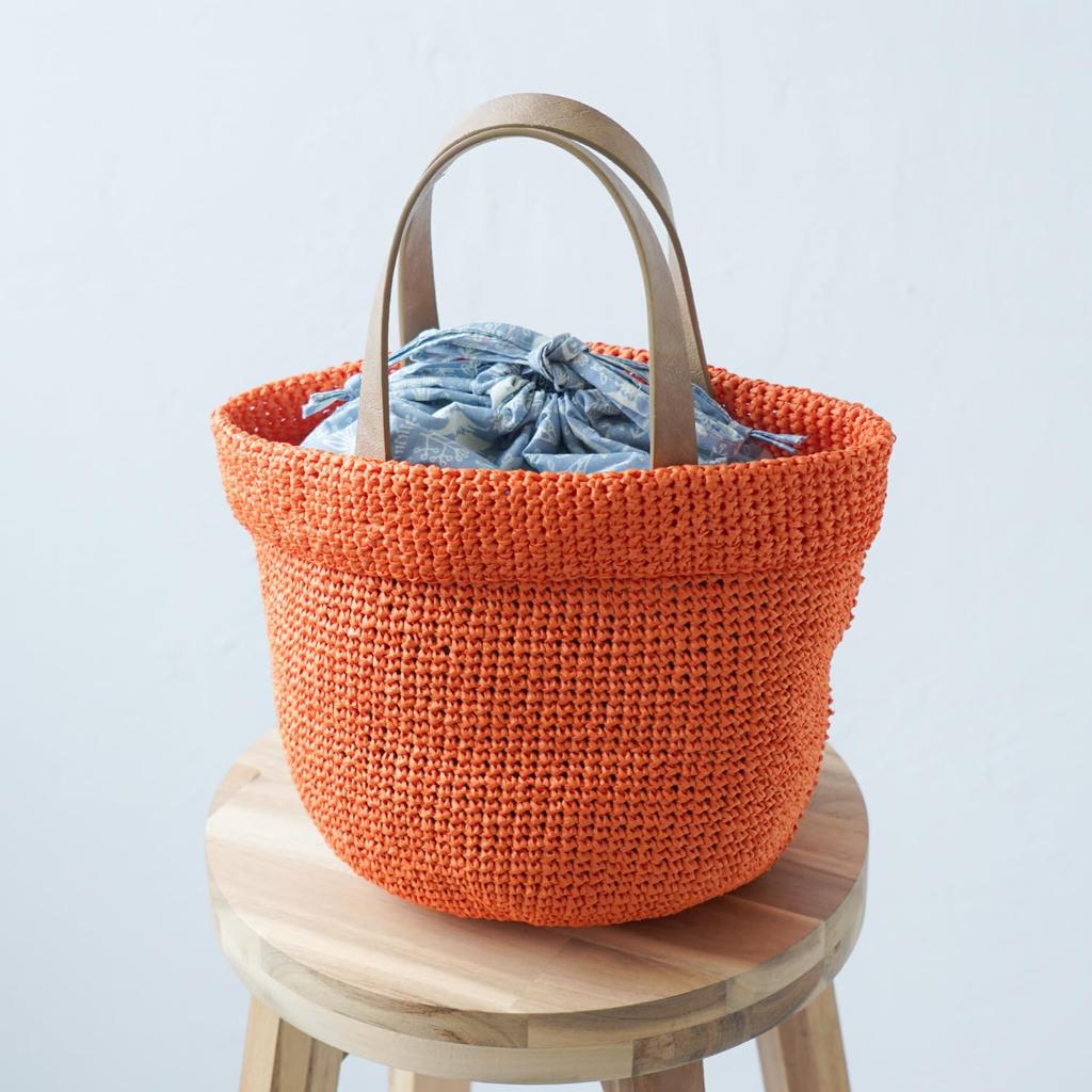 Raw wool knitting kit Bag with inner pouch #16-1