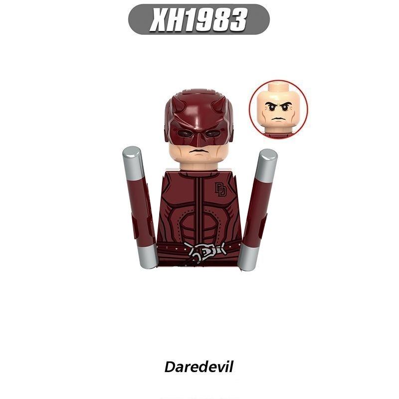 GH0142 Daredevil Movie Mini Figure Toys Cavillerine Pyro Zen Cowboy Elektra X-23 Human Torch Blade Blocks Party Gifts