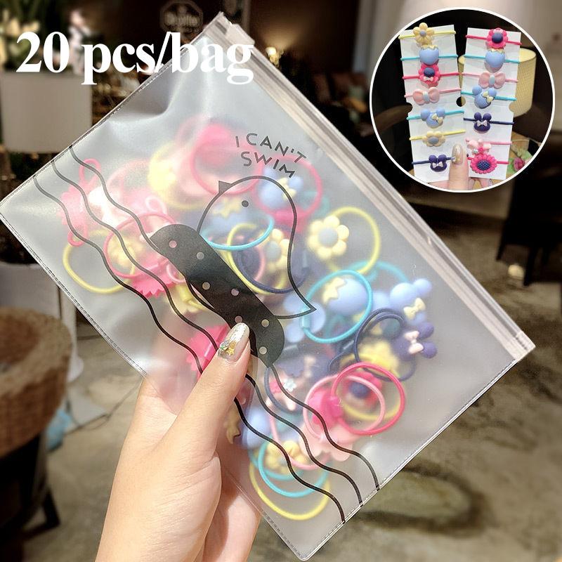 Women Hair Clip Accessories Set Elastic Ponytail Holder Rubber Coil Bands Kids Simulated Pearl Barrettes for Girls Headwear