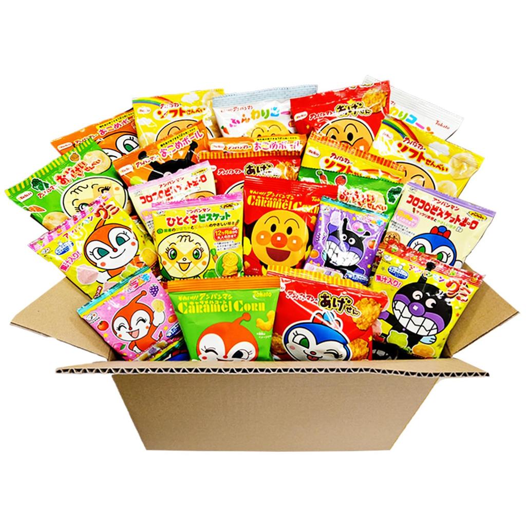 Fujiya Higashihato Sweets Anpanman Small Bag Oka Random 50 Bags Set [Trademark Registration Number No. 6662120]