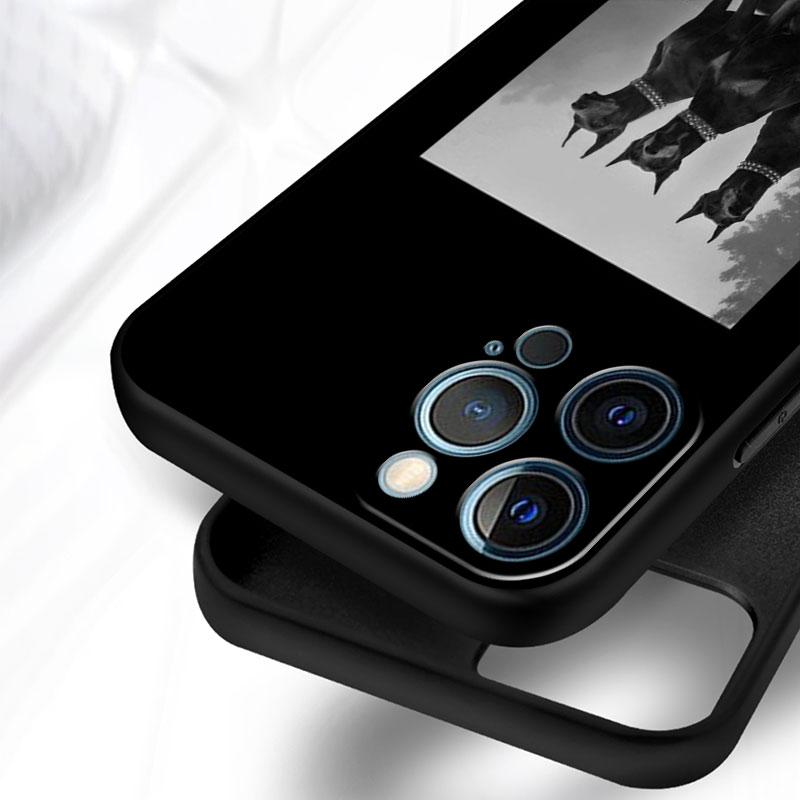 Pouzdro pro Apple iPhone 11 13 12 14 Pro 7 Plus XR X XS Max 6 6S 13Pro SE 2022 silikonový telefon Funda Animal Jezevčík Dobrman Pes