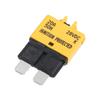 A ABSOPRO 20A 28V Manual Resettable Vehicle Marine Metal Circuit Breaker Style Fuse Yellow