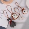Cute Animal Pendants Handmade Key Chain Decorative Bag Charm Elephant Rabbit Lanyard Toy