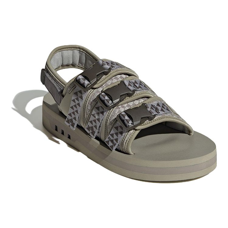 Adidas Originals Adistrp Non-Slip Durable Sports Sandals Unisex Sandals Green Gray IG1575