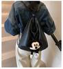Schoolbag Large Capacity Backpack Women's 1011 New Fashion Versatile Casual Shoulder Bag Student Commuter Crossbody Tote Bag