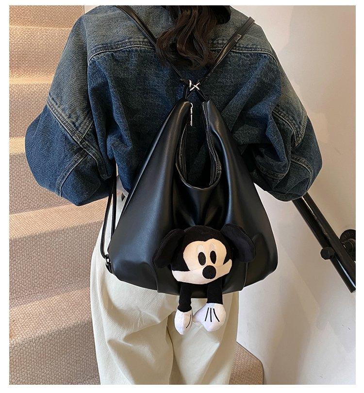 Schoolbag Large Capacity Backpack Women's 1011 New Fashion Versatile Casual Shoulder Bag Student Commuter Crossbody Tote Bag
