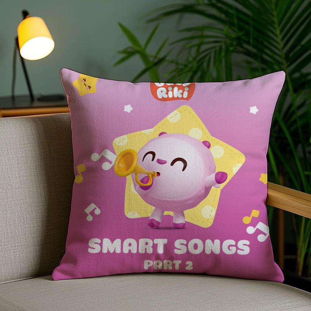 BBabyRikiS ANIME Pillow Case Silky Elegant Comfort Sofa Bed Invisible Zipper