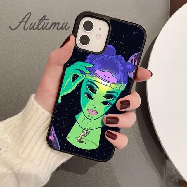 Hippie Grunge Art Phone Case for iPhone 11 12 13 14 Pro Max mini X XR XS SE 2020 6S 7 8 Plus Samsung Galaxy S21 S22 Cover shell