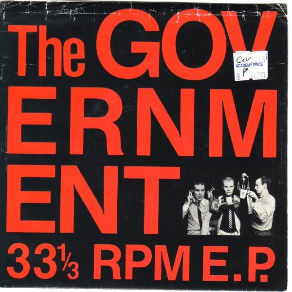 

7-дюймовая пластинка GOVERNMENT 33 об/мин E.P. MW1 Современный мир 1979 Канада Рок Б/у