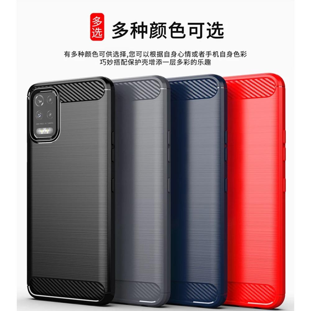 For LG K52 Case Rubber Silicon Carbon Fiber Back Cover For LG K52 K22 K62 K92 K42 Q92 Q62 Q52 K51 K61 Phone Case For LG K52 Case