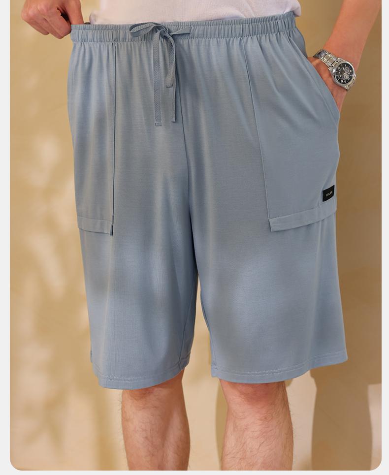 Xuanliang 2026 New Sleepwear Men's Summer Modal Short Sleeved Shorts Long Pants Three Piece Set Can Be Worn As Outerwear Home Clothes