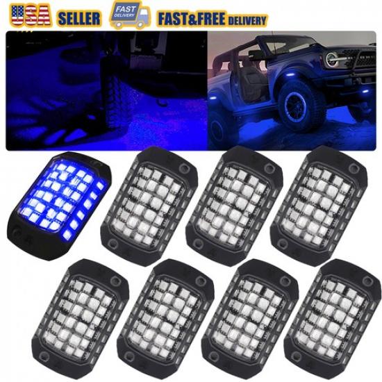 8x Синий Автомобильный 36 светодиодный неоновый свет Под кузов Колеса Подсветка Комплект ламп Для грузовика Ford