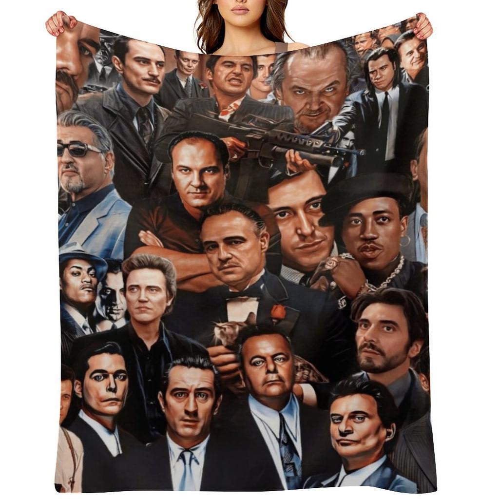 Collage of Gangsters Throw Blanket christmas decoration Cute Luxury Throw sofa bed Blankets