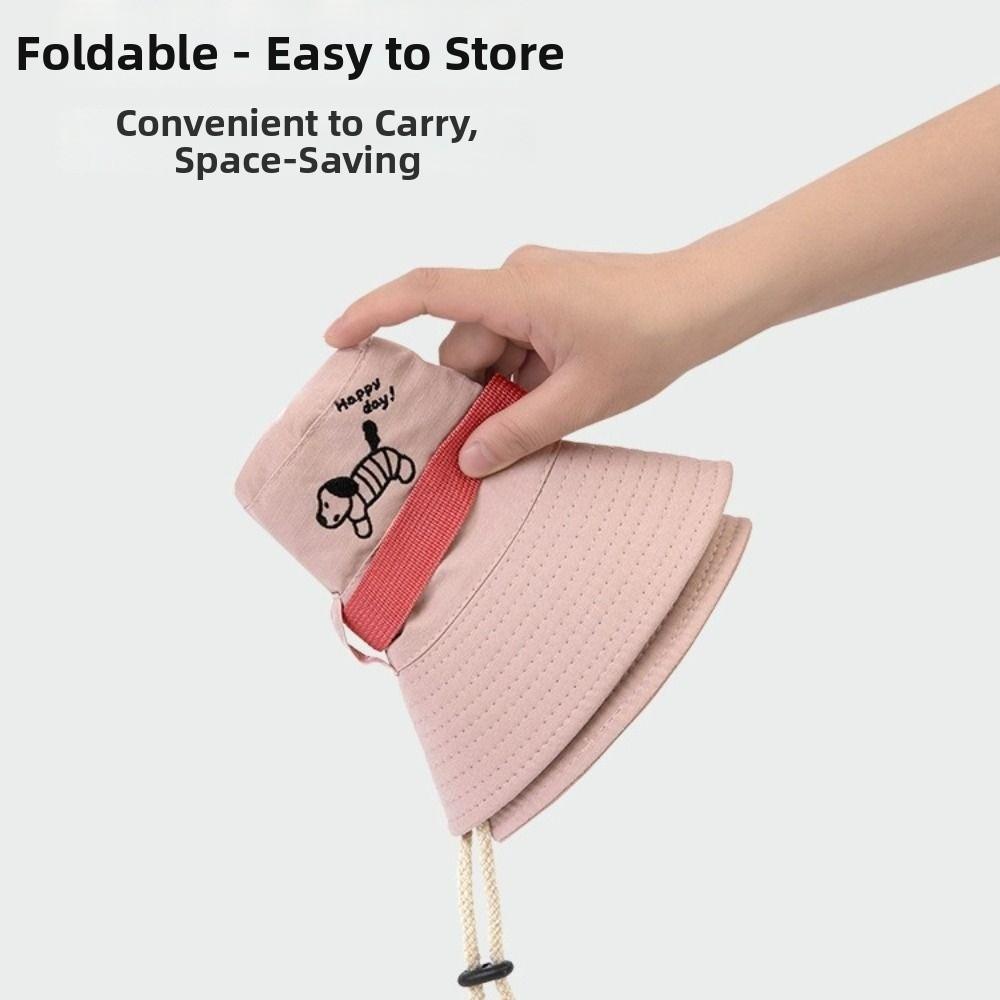 Foldable Summer Ladies Sun Hat with Drawstring Wide Brim Fisherman Hat UV Protection Windproof Western Cowboy Hat