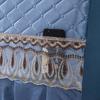 European Style Home Bedside Protector Cover Universal Thicken Bed Head Backrest Dust-proof Cover with Lace Bedroom Decor