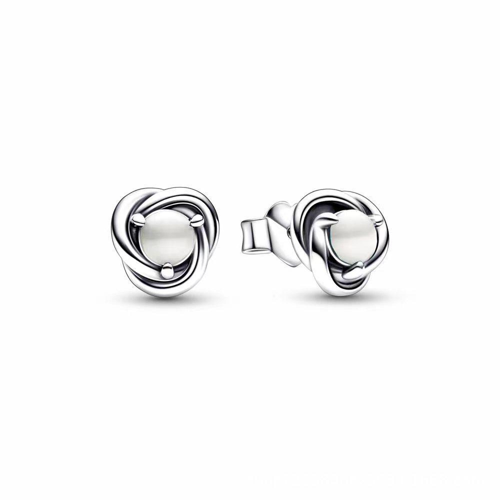 New Twelve Birthday Stone Rose Shaped Earrings Women'S Jewelry Birthday Gift Olive-Green Garnet Color