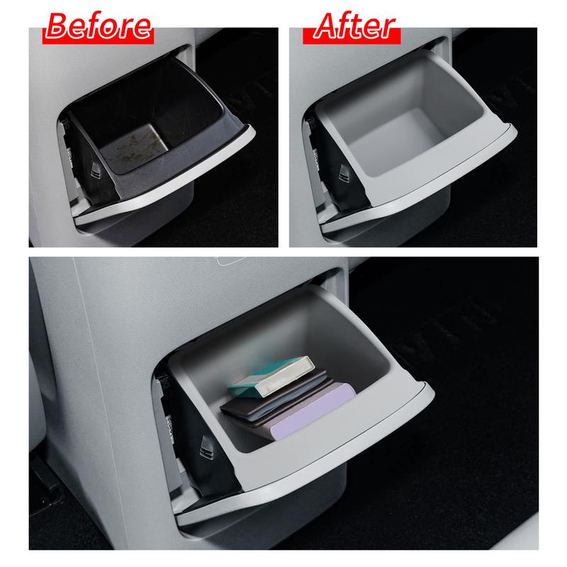 for Leapmotor B10 2025 2026 Car Armrest Box Rear Storage Tray Silicone Organizers Interior Accessories Tidying