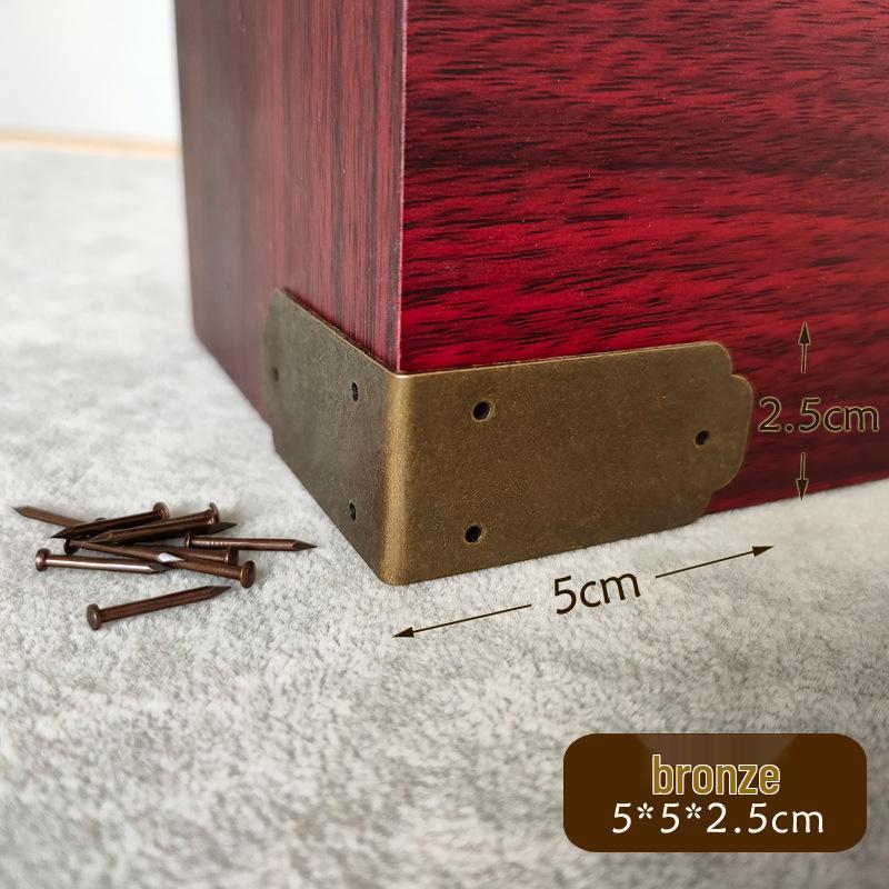Antique Bronze Double-Sided Corner Protector for Jewelry Box (5cm)