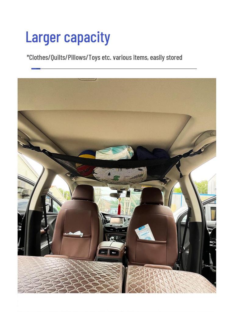 Roof Cargo Suitcase & Travel Clothesline with Mesh Pocket for Outdoor and Off-road Tours