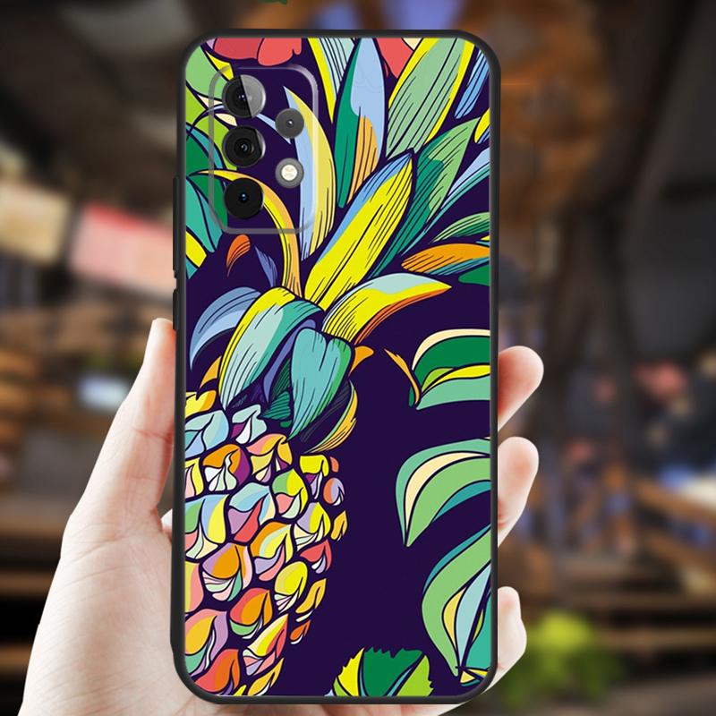 Tropical Pineapple Case For Samsung Galaxy A34 A06 A05 A32 A16 A55 A36 A26 A54 A14 A22 A52 A35 A15 A53 A13 A56