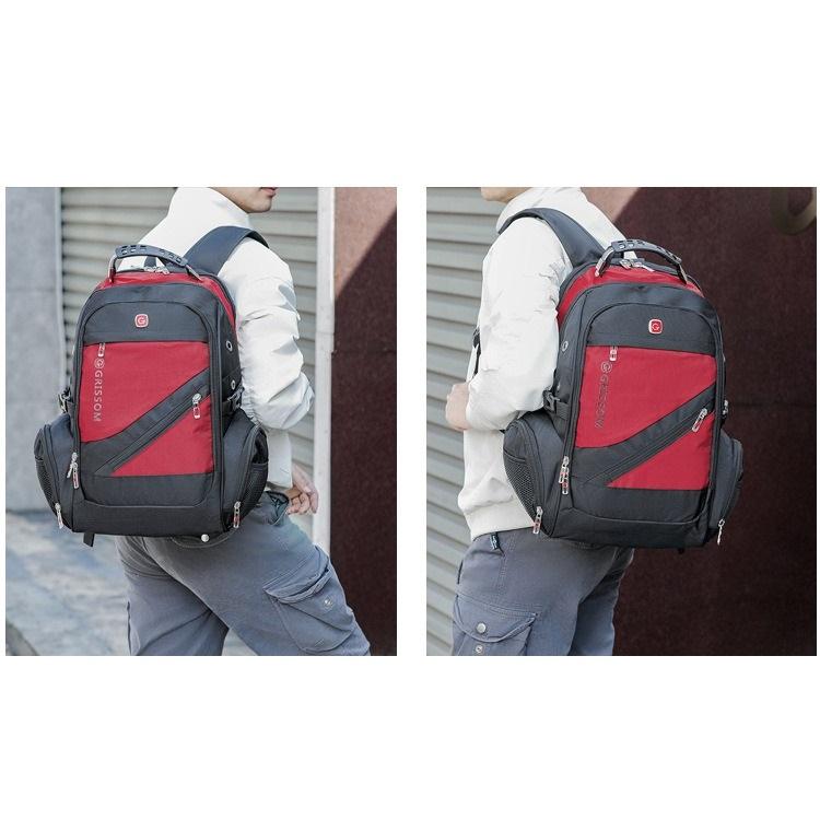 Zaino Impermeabile in Tessuto Business Casual per Studenti Universitari, Zaino Studentesco e per Laptop con Porta USB.