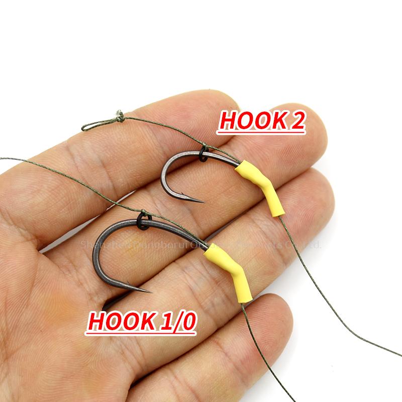 80pcs Carp Fishing Accessories Heat Shrink Tubing Dual Wall 3:1 Fits Hooks 1 2 4 6 And Oversized Hooks 1/0 2/0 For Carp Fishing