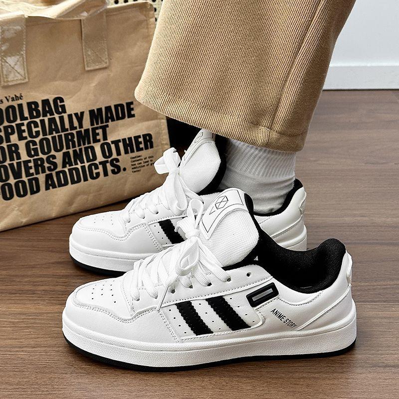 

Guochao ins нишевые высокоценные кроссовки с толстым язычком, обувь-хлеб, трендовые мужские и женские, красивые, супермягкие кеды для скейтборда, низкие белые кроссовки 40